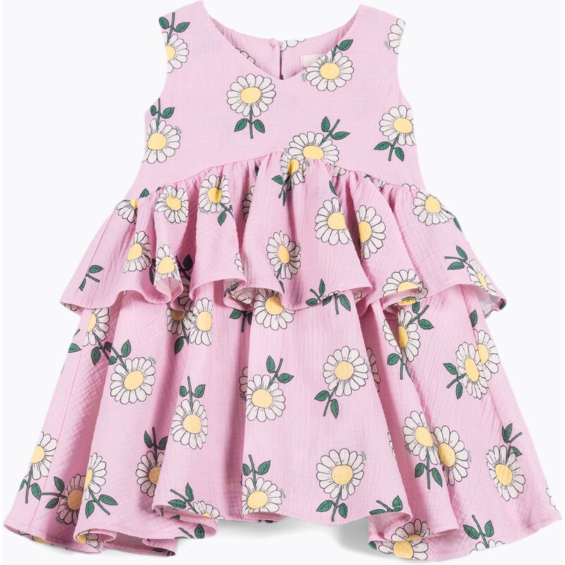 Dětské šaty KID STORY Mušelín pink daisy