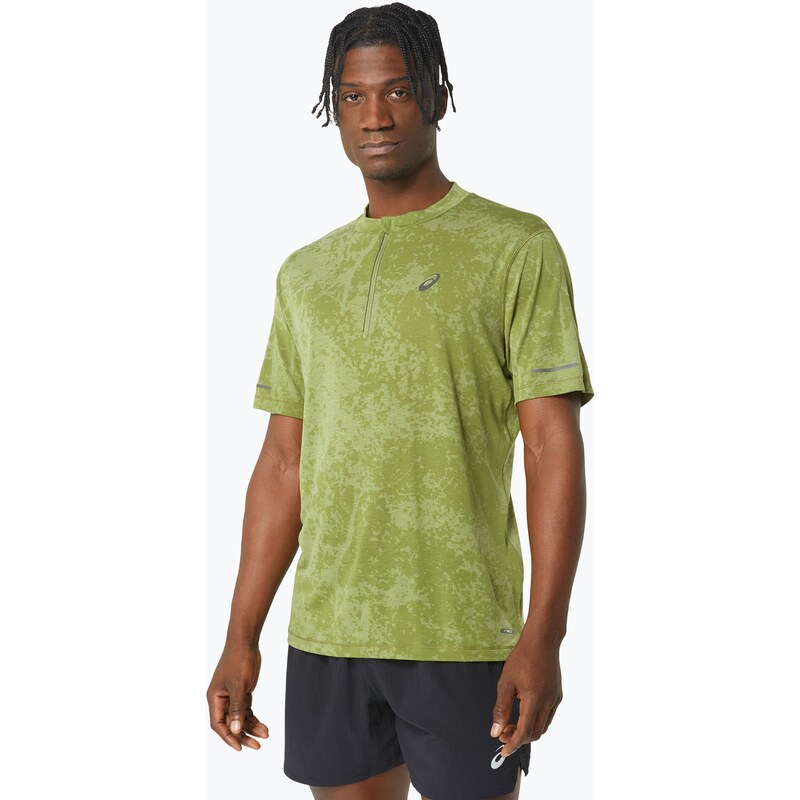 Pánské běžecké tričko ASICS Metarun Pattern 1/2 ZIP cactus