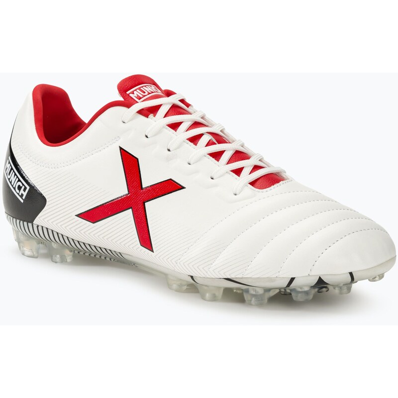 Kopačky MUNICH Arenga FG blanco/rojo
