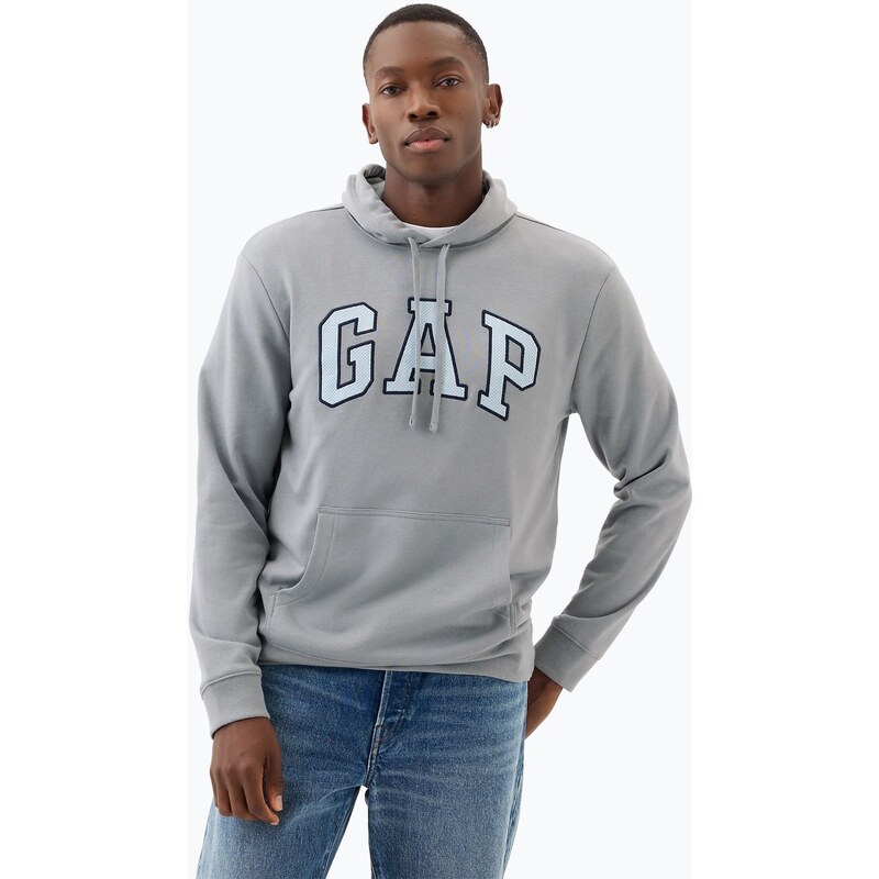 Pánská mikina GAP Heritage Crewneck Logo storm cloud