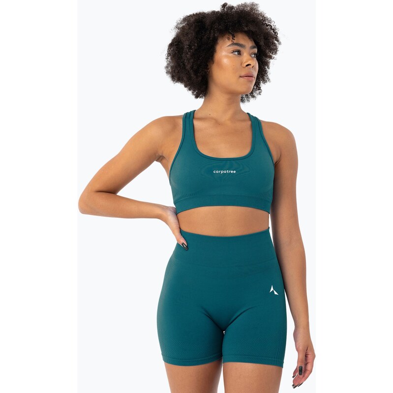 Fitness podprsenka Carpatree Blaze Seamless deep ocean blue