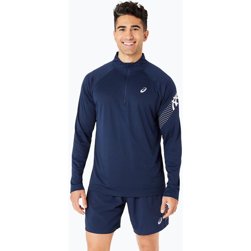 Pánské běžecké tričko longsleeve ASICS Icon 1/2 Zip performance