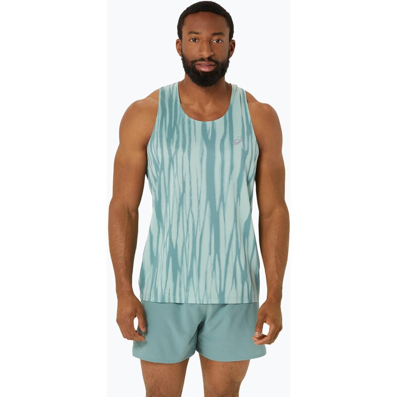 Pánské běžecké tílko tank top ASICS Road All Over Print Singlet