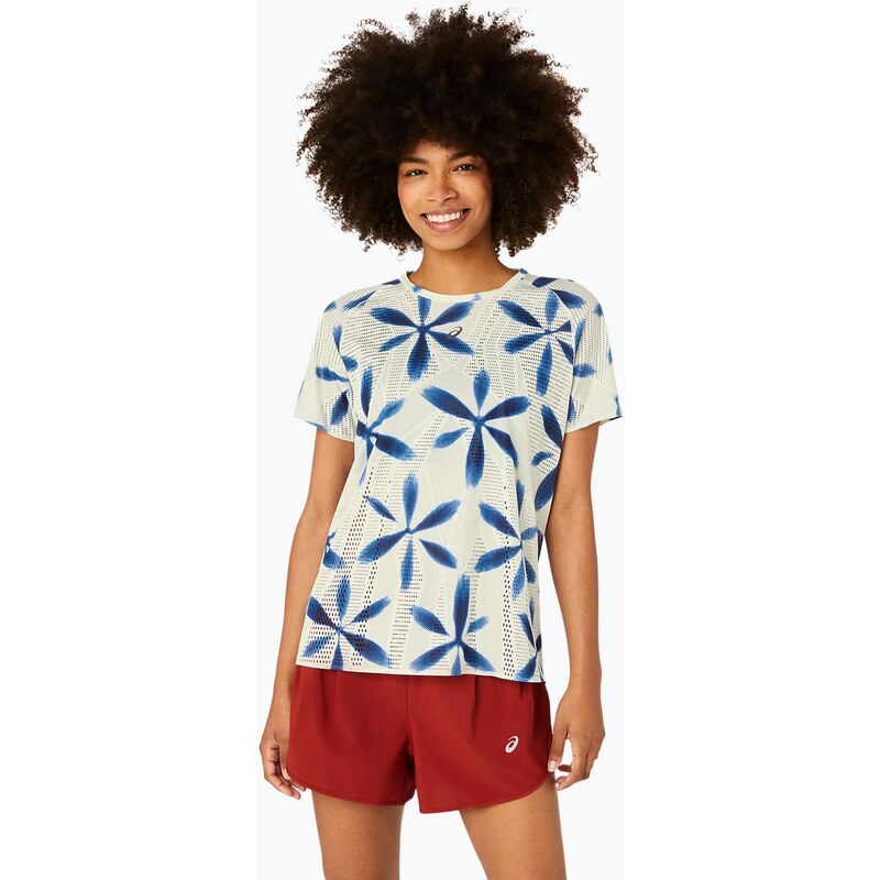 Dámské běžecké tričko ASICS Metarun Shibori Top brich/blue