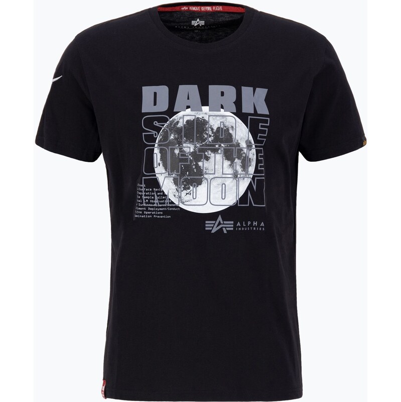 Pánské tričko Alpha Industries Dark Side black / reflective