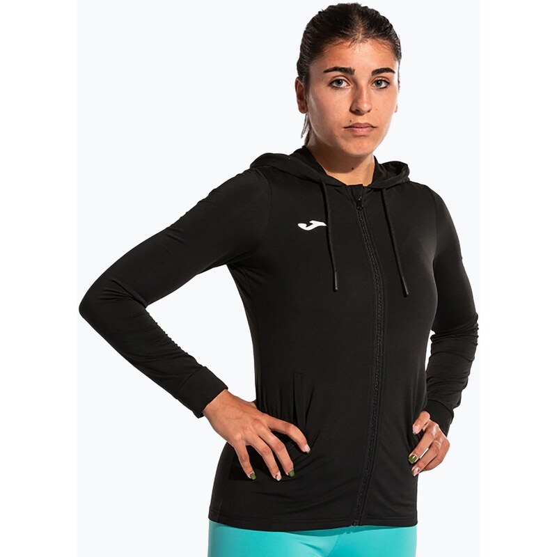 Dámská tenisová mikina Joma Sculpture II Zip-Up Hoodie black