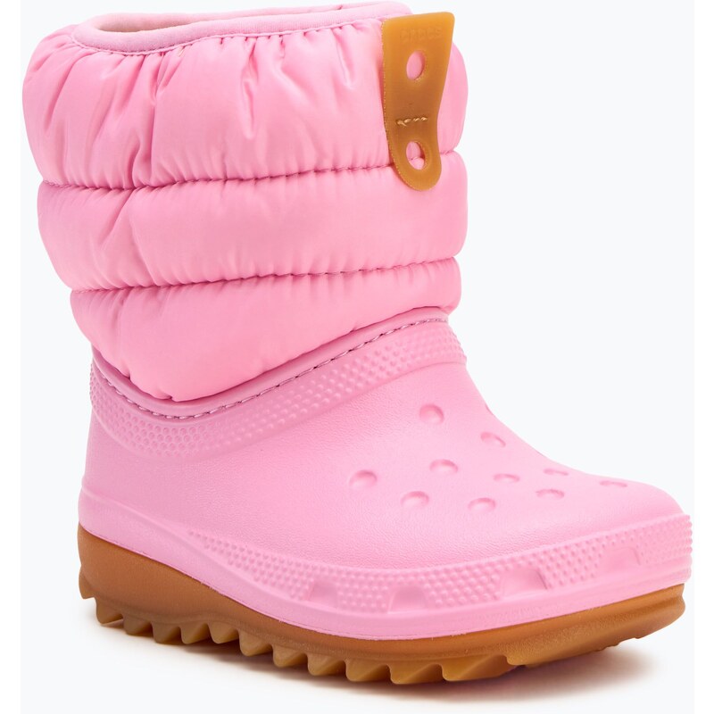 Dětské sněhule Crocs Classic Neo Puff Boot Toddler pink tweed