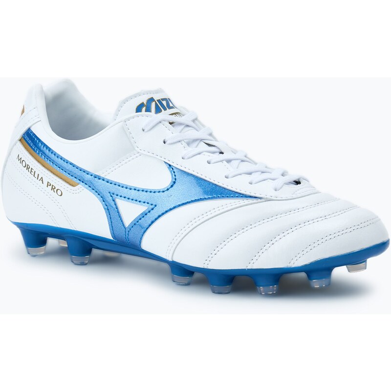 Pánské kopačky Mizuno Morelia II Pro MD white/laser blue/gold