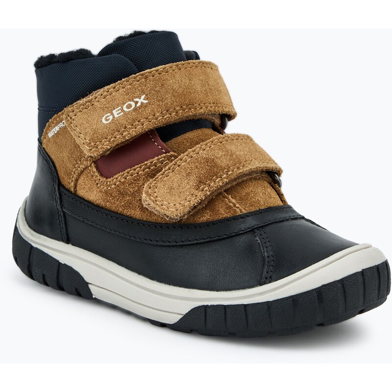 Dětské sněhule Geox Omar black / curry
