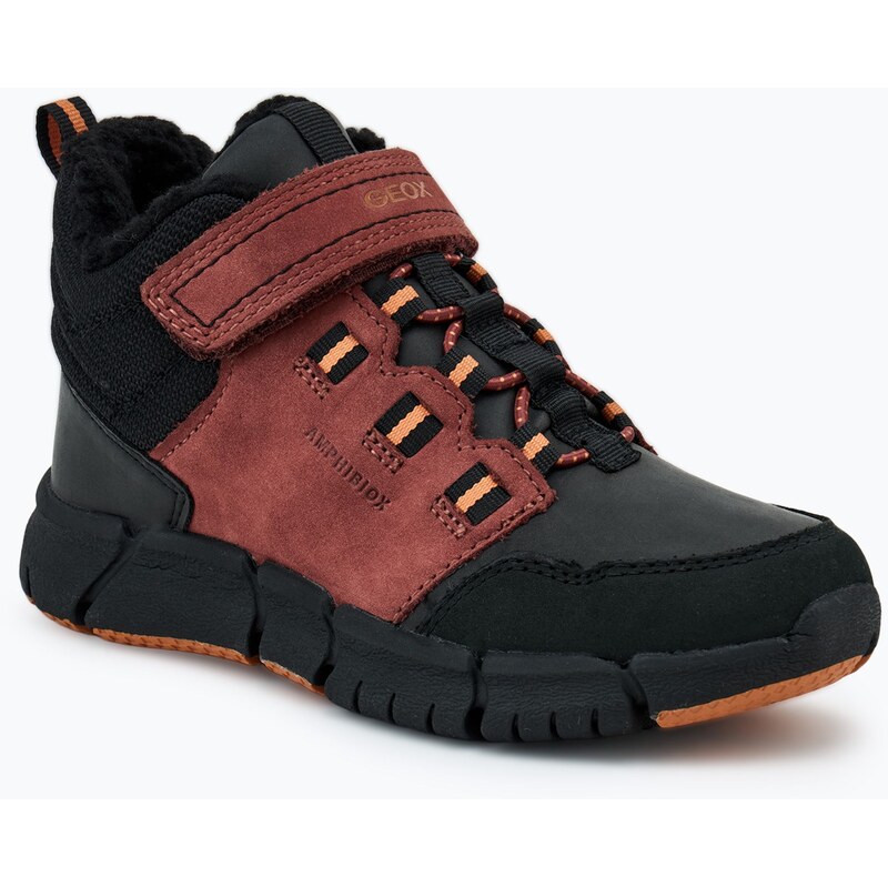 Juniorské boty Geox Flexyper ABX wine/black
