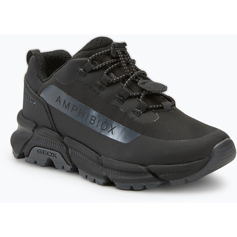 Juniorské boty Geox Flexyper Plus ABX black/dark grey