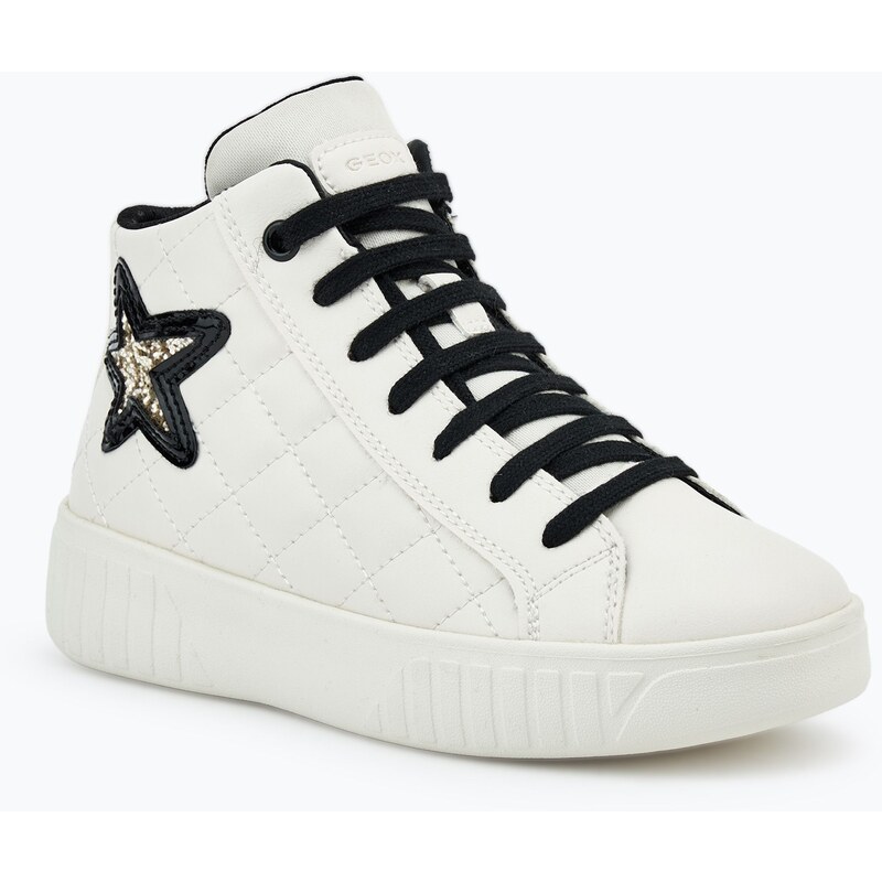 Juniorské boty Geox Mikiroshi light ivory/black
