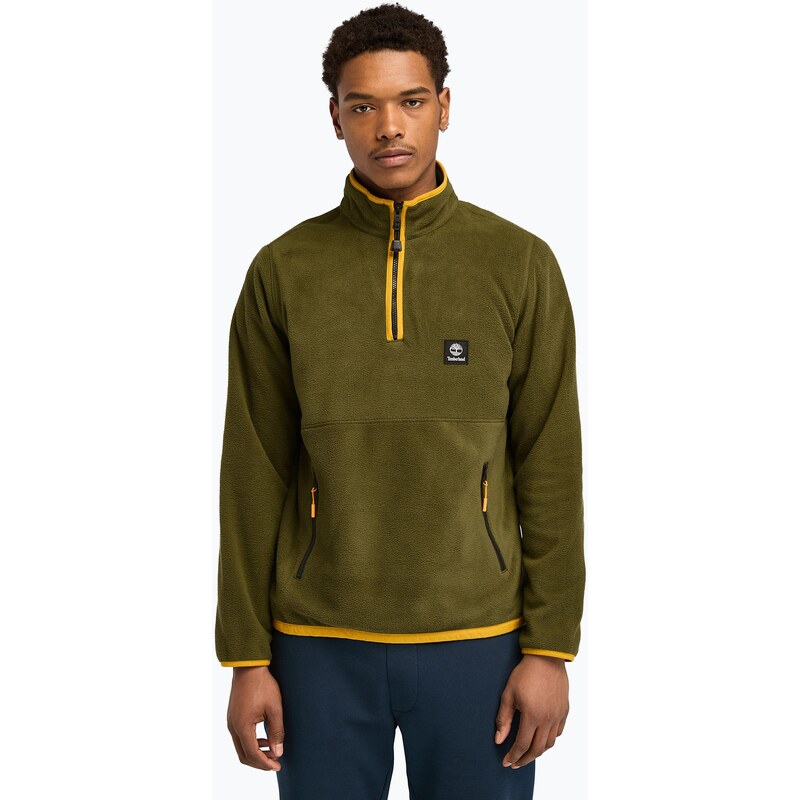 Pánská mikina Timberland Polar 1/4 Zip Fleece dark olive