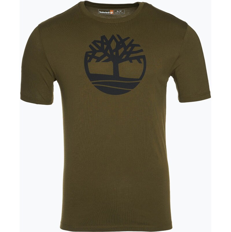 Pánské tričko Timberland Tree Logo dark olive