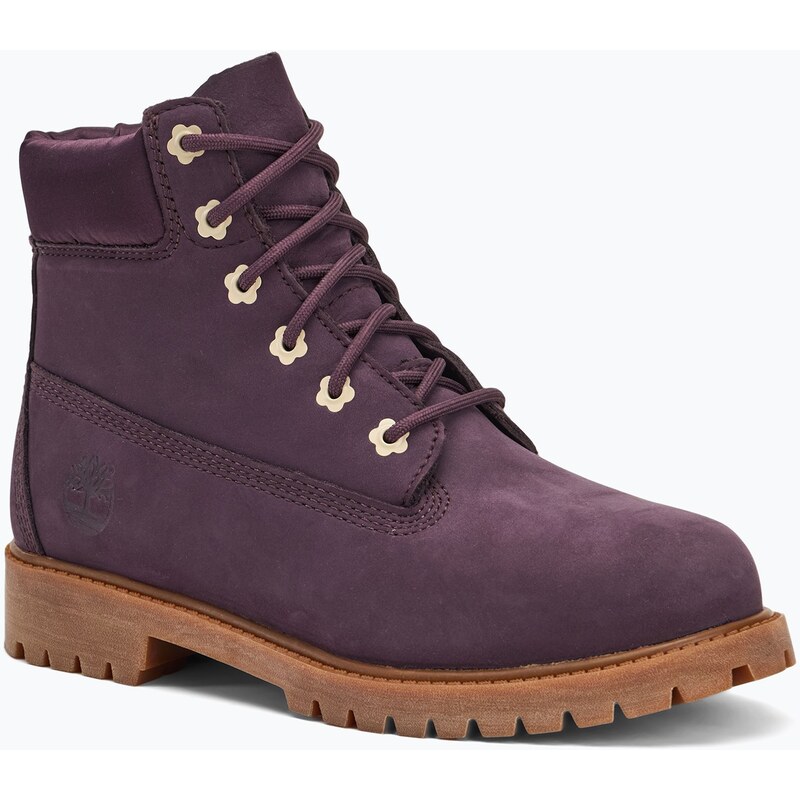 Dětské boty Timberland Premium 6 In Lace dark purple nubuk