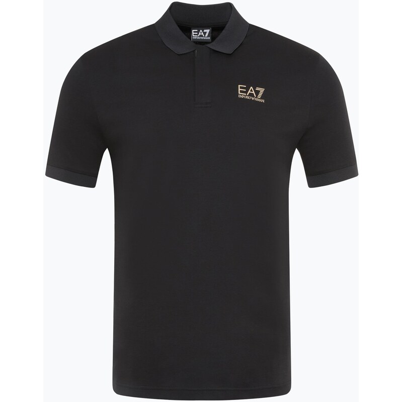 Pánské tričko EA7 Emporio Armani Train 7 Lines Polo black 0200