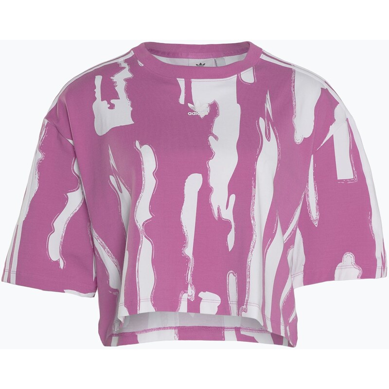 Dámské tričko adidas Thebe Magugu Allover Print Crop Tee semi
