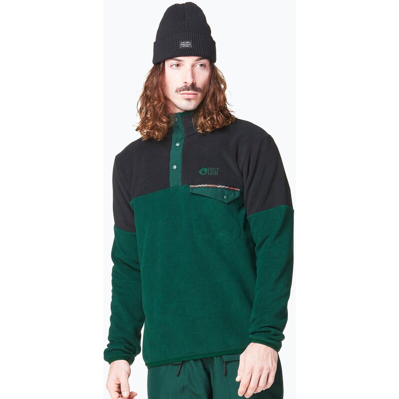Pánská mikina Picture Arcca 1/4 Fleece ponderosa pine/black