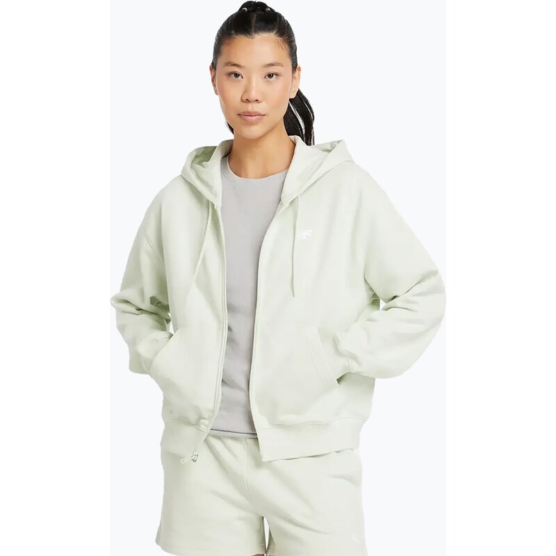 Dámská mikina New Balance French Terry Full Zip natural mint
