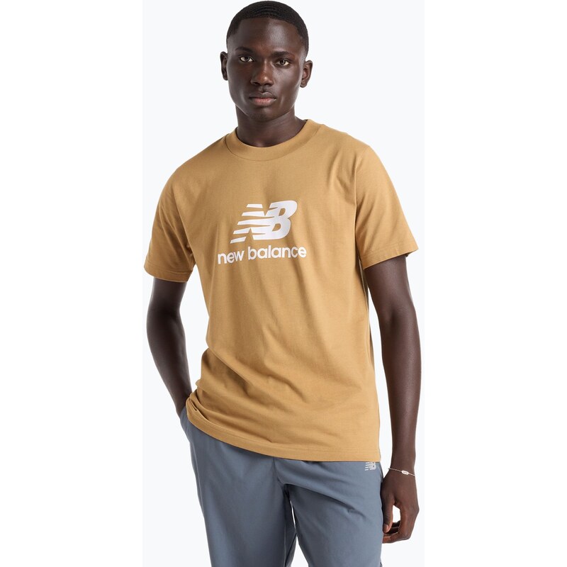 Pánské tričko New Balance Stacked Logo great plains