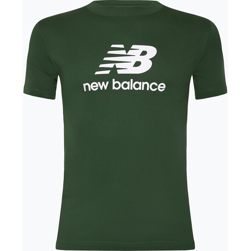 Pánské tričko New Balance Stacked Logo night watch green