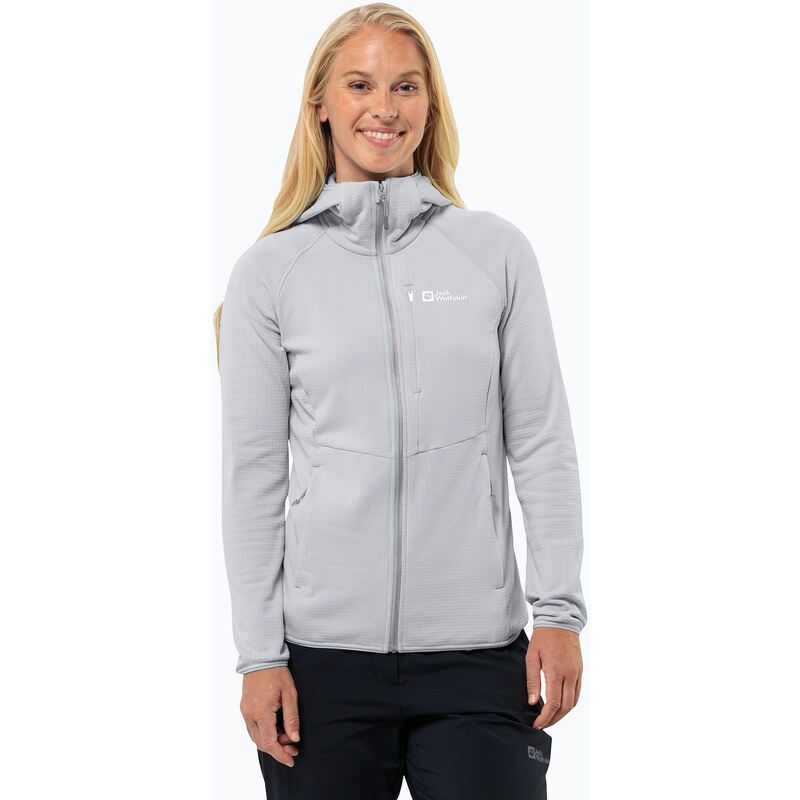 Dámská fleecová mikina Jack Wolfskin Kolbenberg Hooded Fz cool