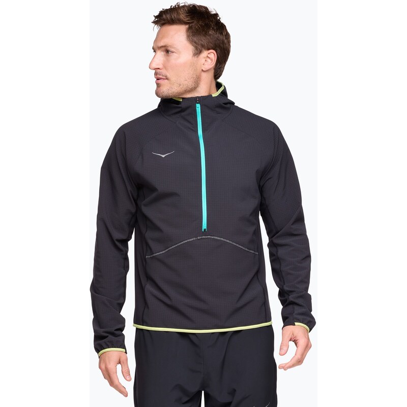 Pánská běžecká mikina HOKA Sky Glow Half Zip black