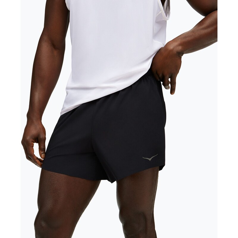 Pánské běžecké šortky HOKA Glide With Brief 5 black