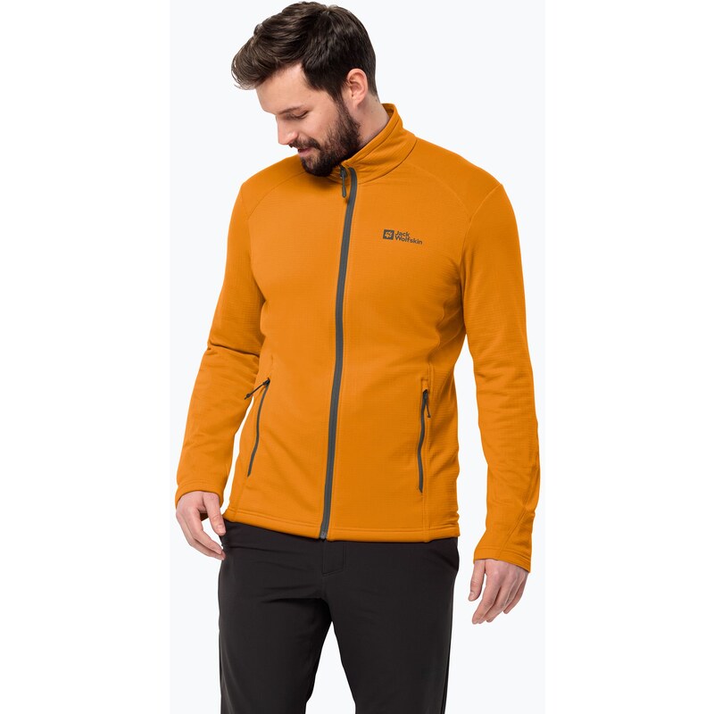 Pánská fleecová mikina Jack Wolfskin Kolbenberg Fz safflower