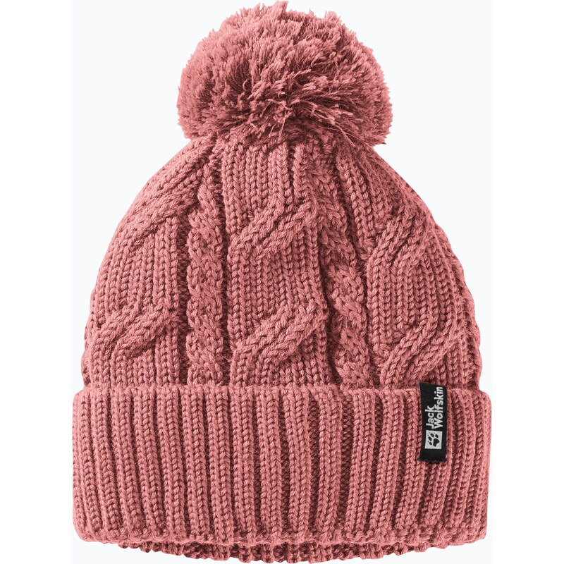 Zimní čepice Jack Wolfskin Pompom mineral red