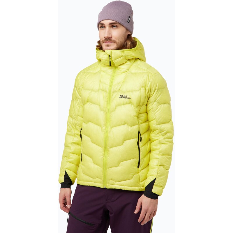 Pánská péřová bunda Jack Wolfskin Alpspitze Down Hoody firefly