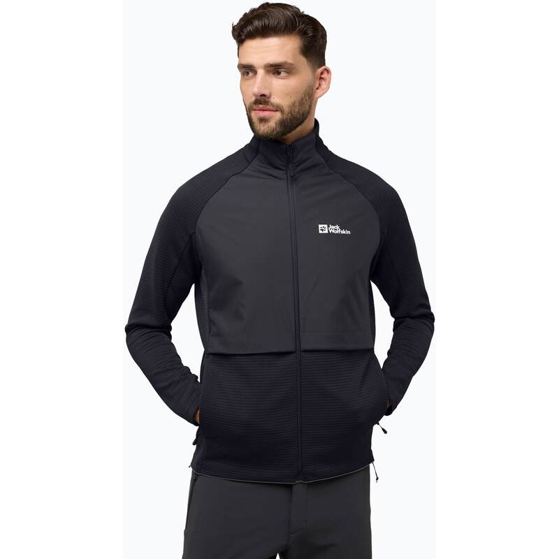 Pánská fleecová mikina Jack Wolfskin Dormer black
