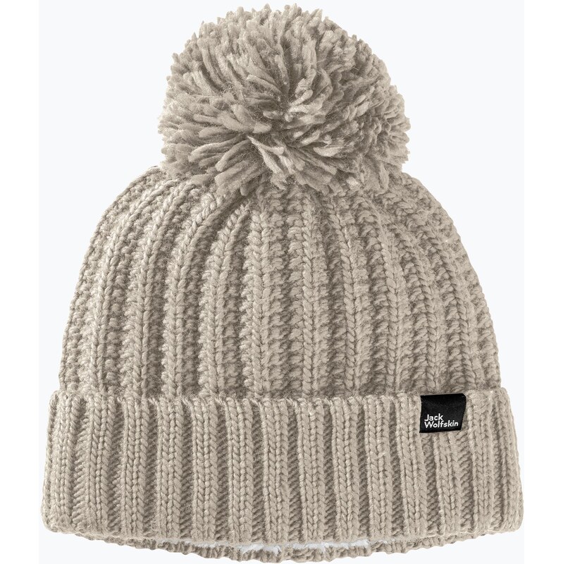 Dámská zimní čepice Jack Wolfskin Highloft Knit dusty grey