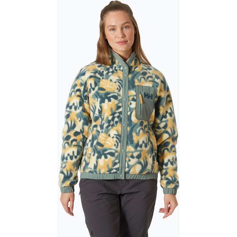Dámská mikina Helly Hansen Imperial Printed Pile Snap sand bruce
