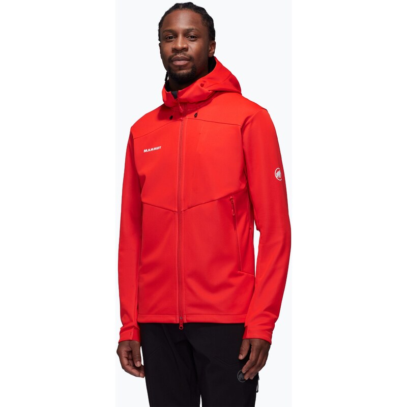 Pánská softshellová bunda Mammut Ultimate VII SO mammut red