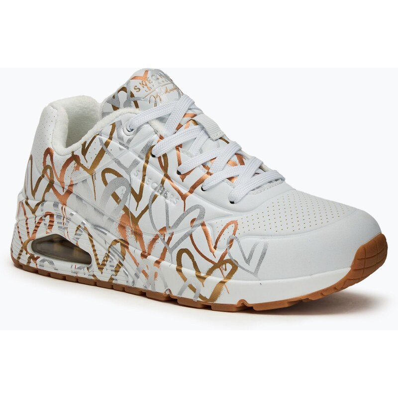 Dámské boty SKECHERS Uno Metallic Love white/multicolor metallic