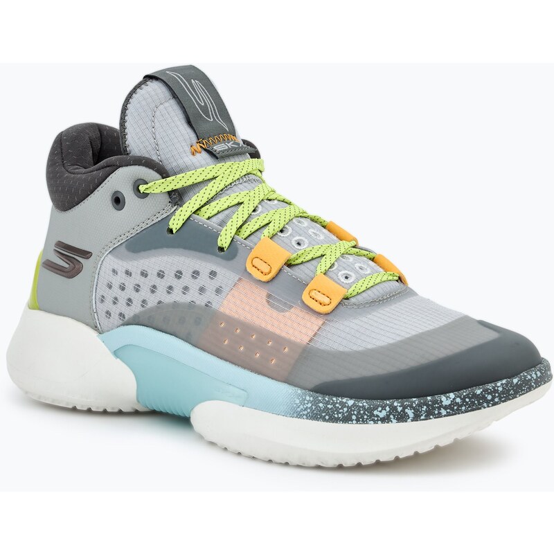 Pánské basketbalové boty SKECHERS SKX Resagrip gray/yellow