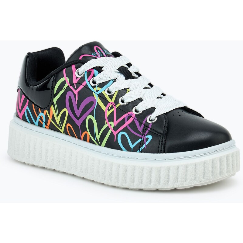 Dětské boty SKECHERS Hi Ridge Heart Takeover black/multicolor
