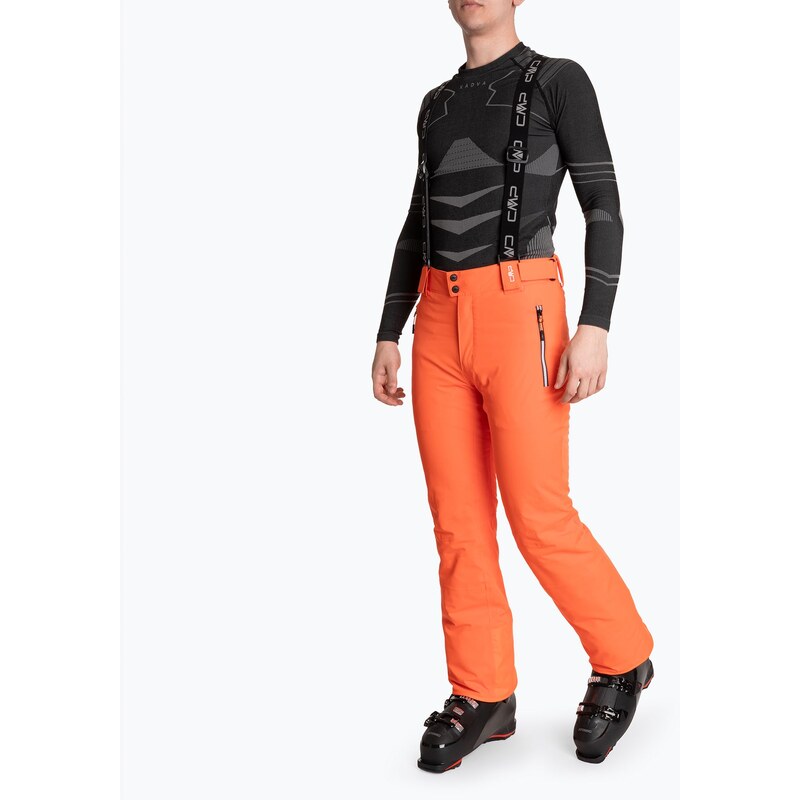Pánské lyžařské kalhoty CMP 3W04467 fanta fluo