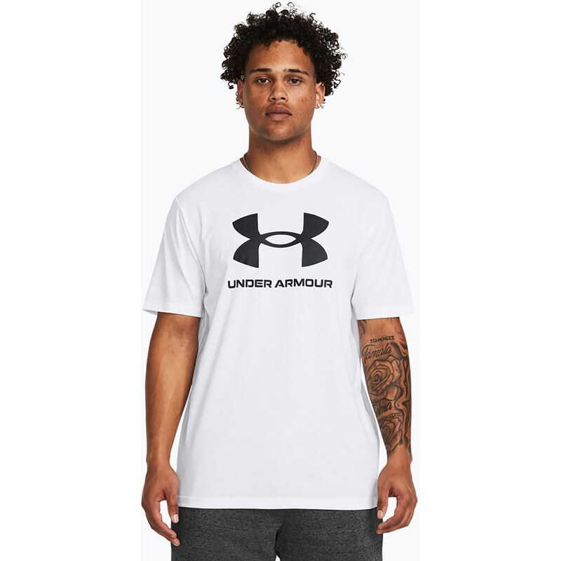 Pánské tričko Under Armour Sportstyle Logo Update white/black