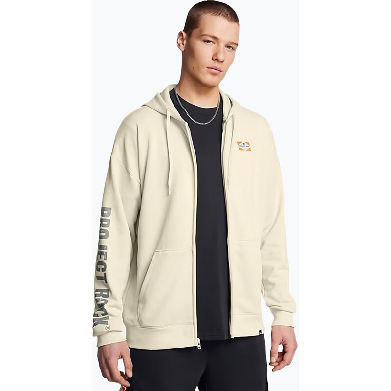 Pánská mikina Under Armour Project Rock HWT Full Zip silt/clay