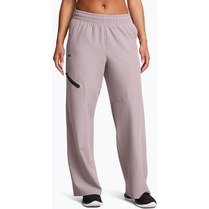 Dámské kalhoty Under Armour Unstoppable Woven Wide Leg tetra