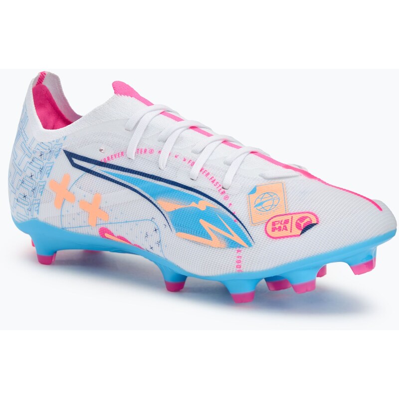 Kopačky PUMA Ultra 5 Match Vol. Up FG/AG puma white/luminous