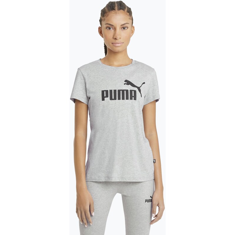 Dámské tričko PUMA ESS Logo light grey heather