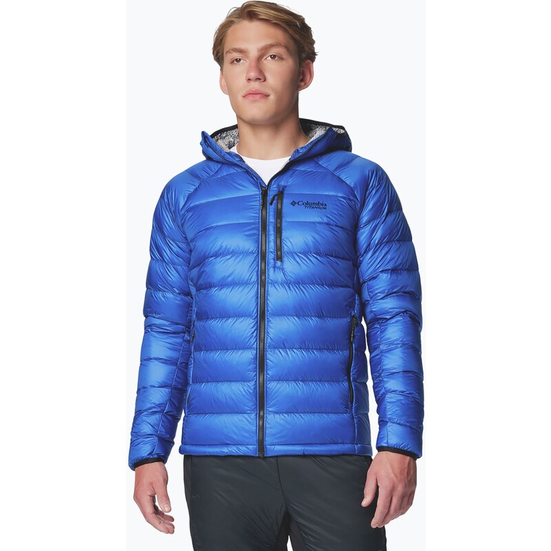 Pánská bunda Columbia Arctic Crest Down Hooded mountain blue