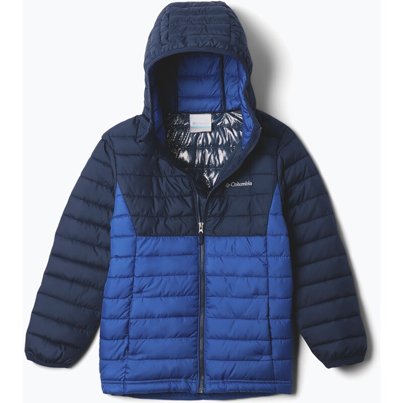 Dětská bunda Columbia Powder Lite II Hooded mountain blue/
