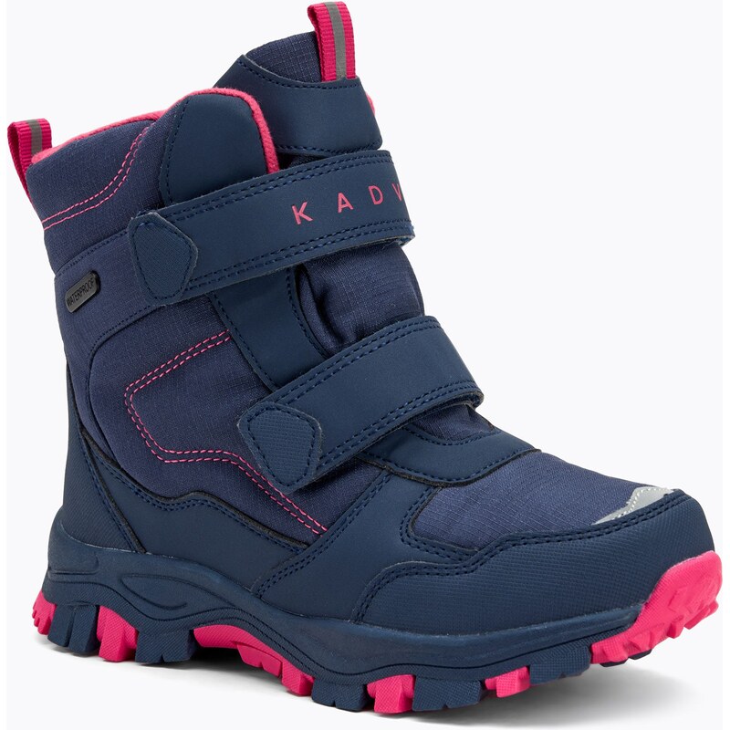 Dětské sněhule KADVA Snowey Mid WaterProof modrá/fuchsie