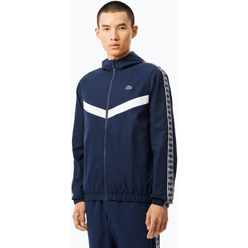 Pánská bunda Lacoste BH2538 navy blue/white