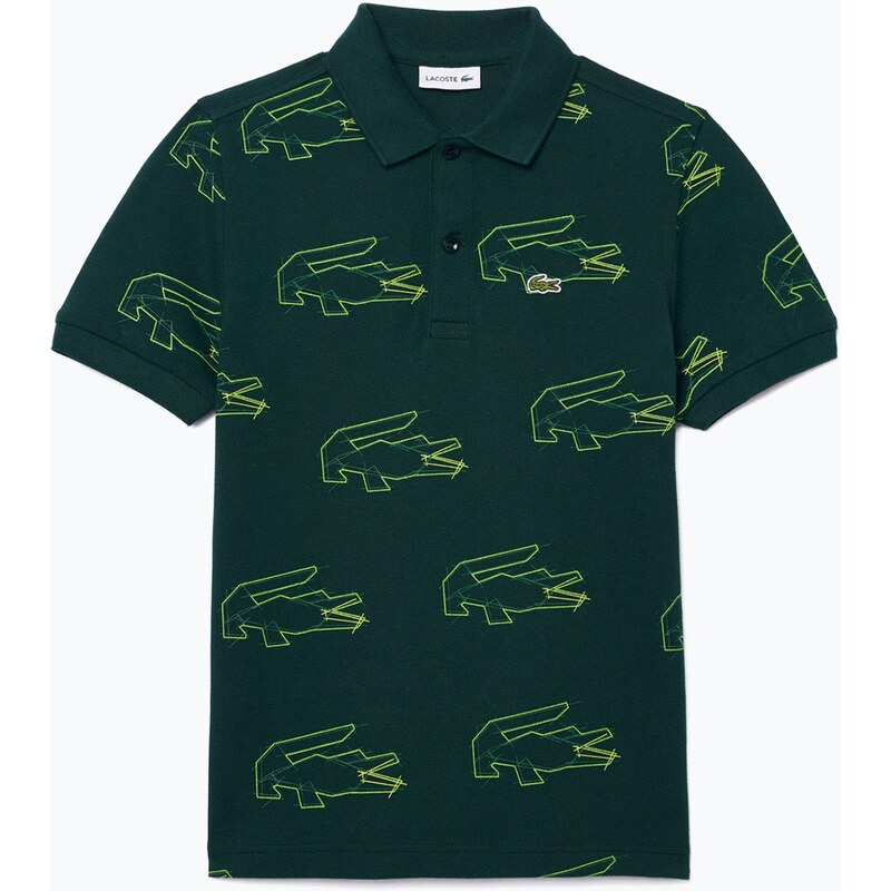 Dětské polo tričko Lacoste PJ5663 sinople-multico