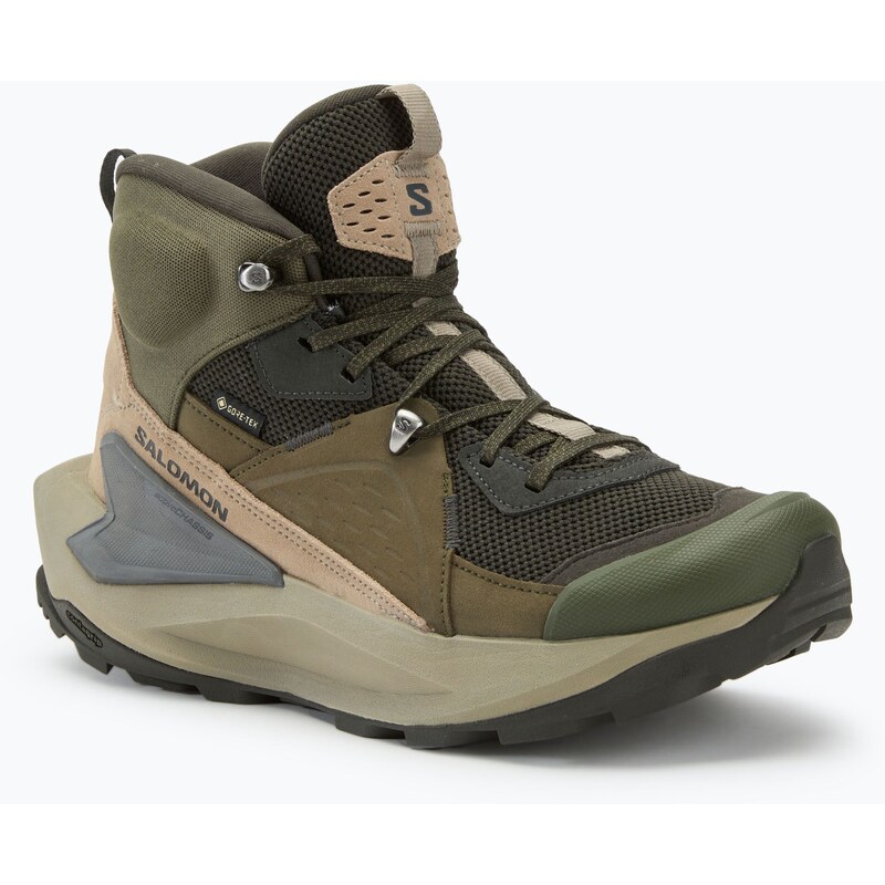 Pánské turistické boty Salomon Elixir Mid GTX peat/vintage khaki
